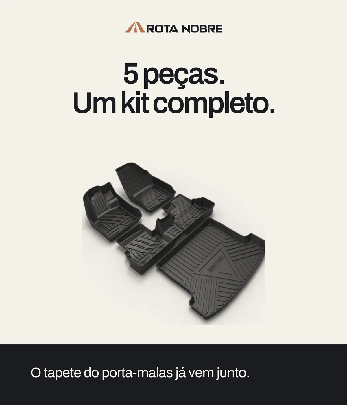 Tapete Bandeja 3D WM — etapas e embalagem